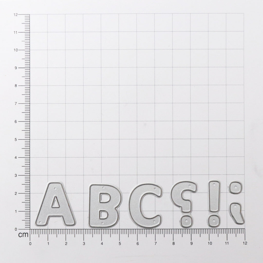 Thin Cut Dies Alphabet Fun 30Pc