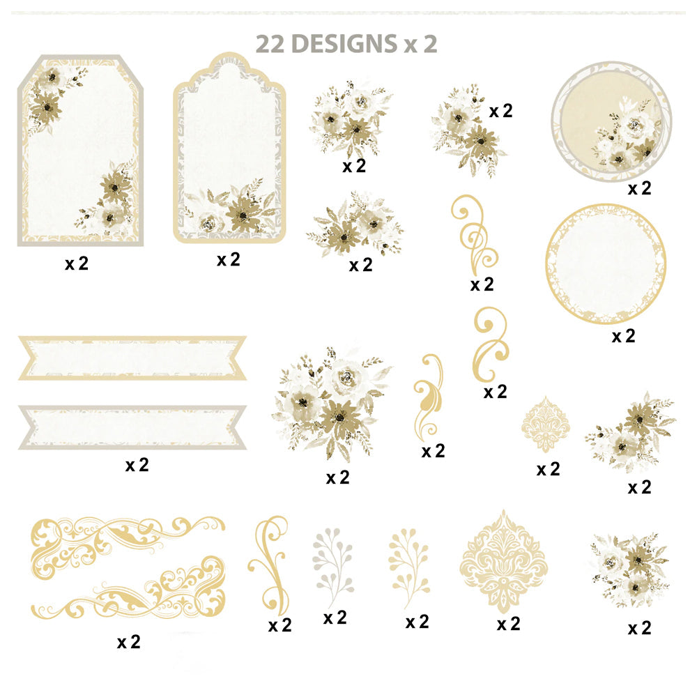 Amor Mio Ephemera Stickers 44pcs