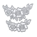Thin Cut Dies Blooming Spread 9.1 Cm X 5.2 Cm & 7.7 Cm X 4 Cm 2Pc