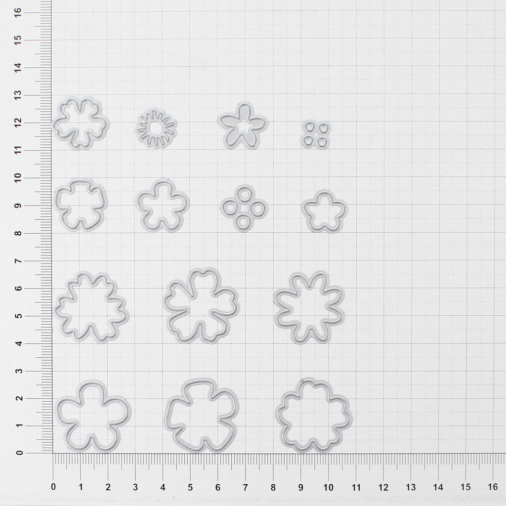 Thin Cut Dies Floral Festivity 3.1Cm X 3.1 Cm 3.1Cm X 3.1 Cm 3.1Cm X 3.1Cm 3Cm X 3 Cm 3Cm X 3 Cm 3Cm