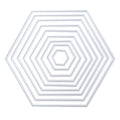 Thin Cut Dies Hexagonal Layout 9.5Cm X 11Cm--1.5Cm X 1.8Cm 9Pc