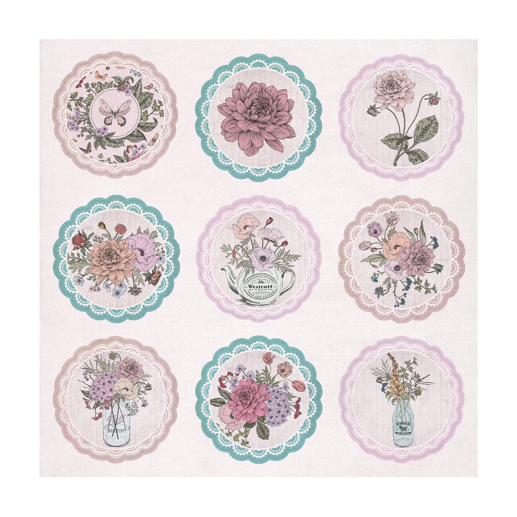 Printed Cardstock Pack - Botanical Garden, 12 X 12inch, 12Designs, 250gsm, 12Sheets