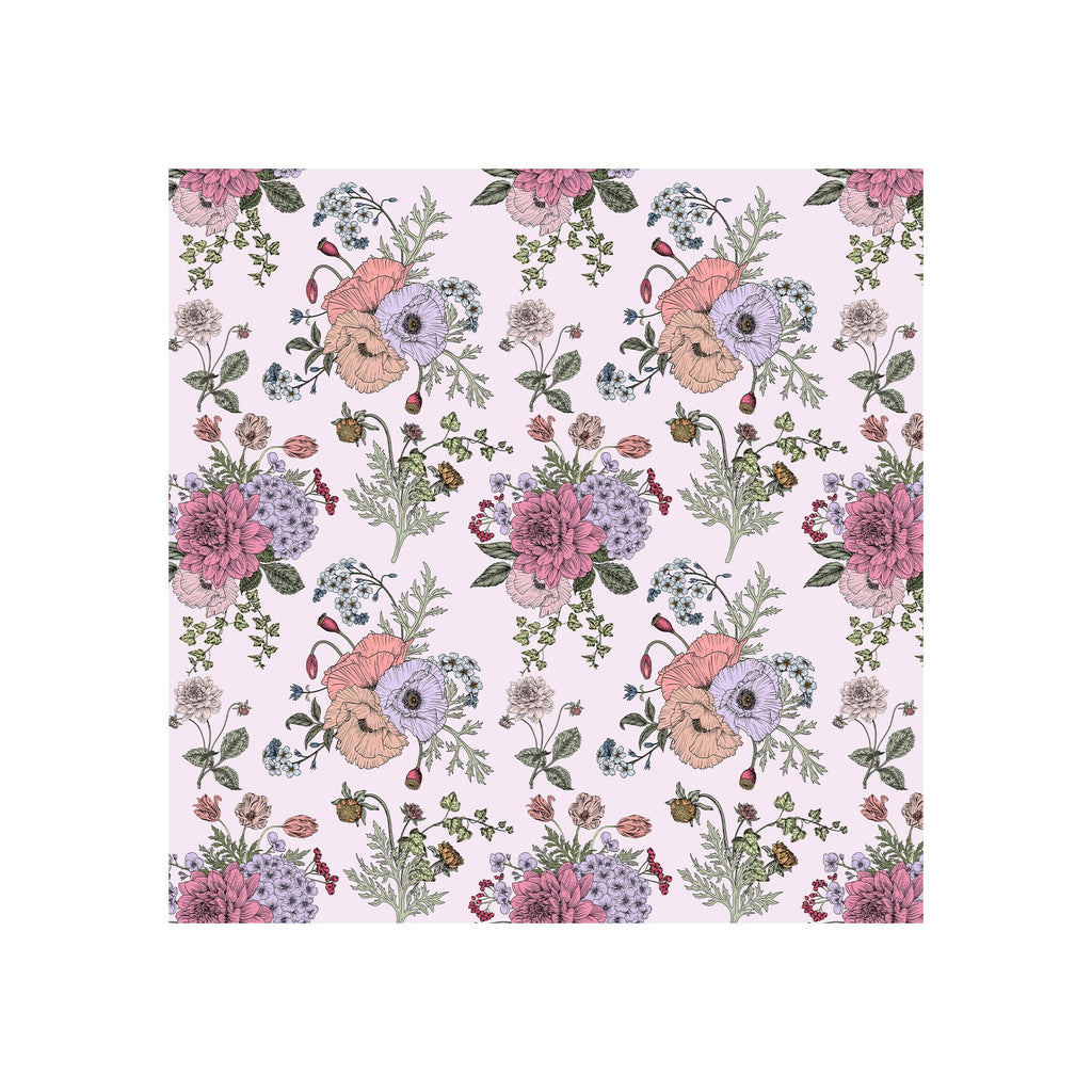 Printed Cardstock Pack - Botanical Garden, 6 X 6inch, 12Designs, 250gsm, 24Sheets