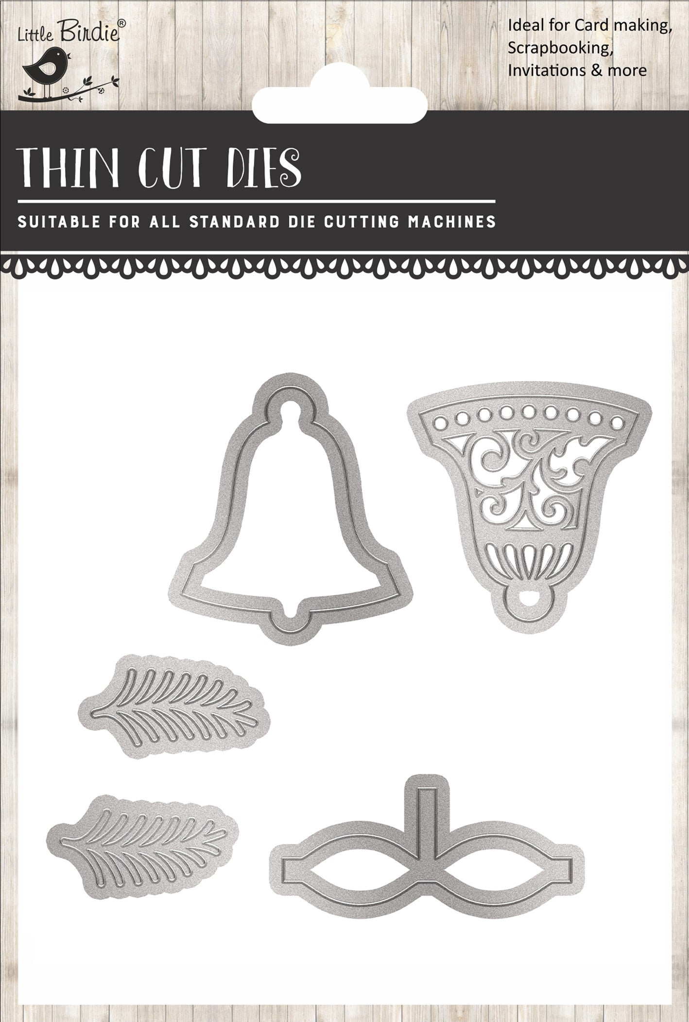 Christmas Thin Cut Dies Jingle Bells 111 x 74mm 5pc