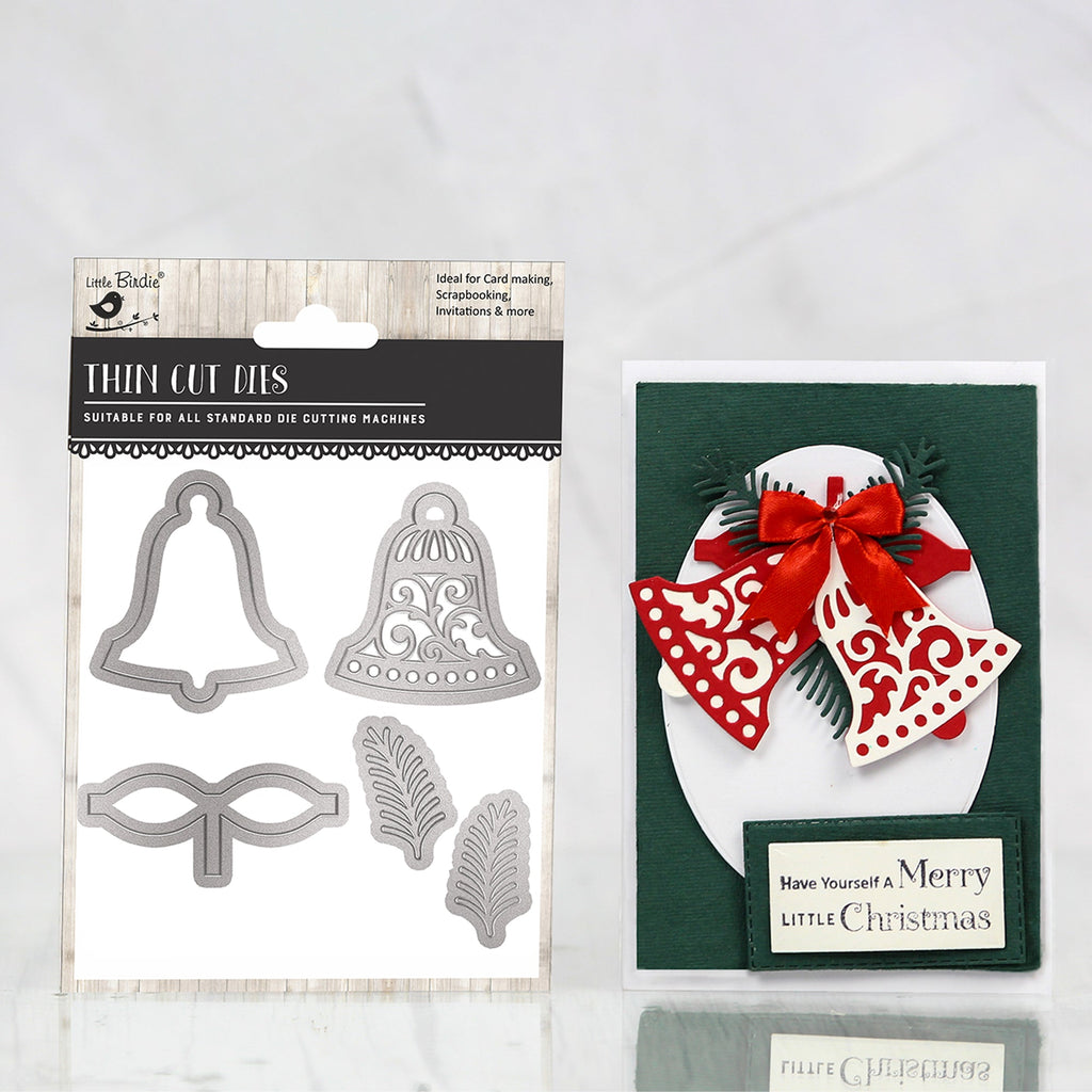 Christmas Thin Cut Dies Jingle Bells 111 x 74mm 5pc
