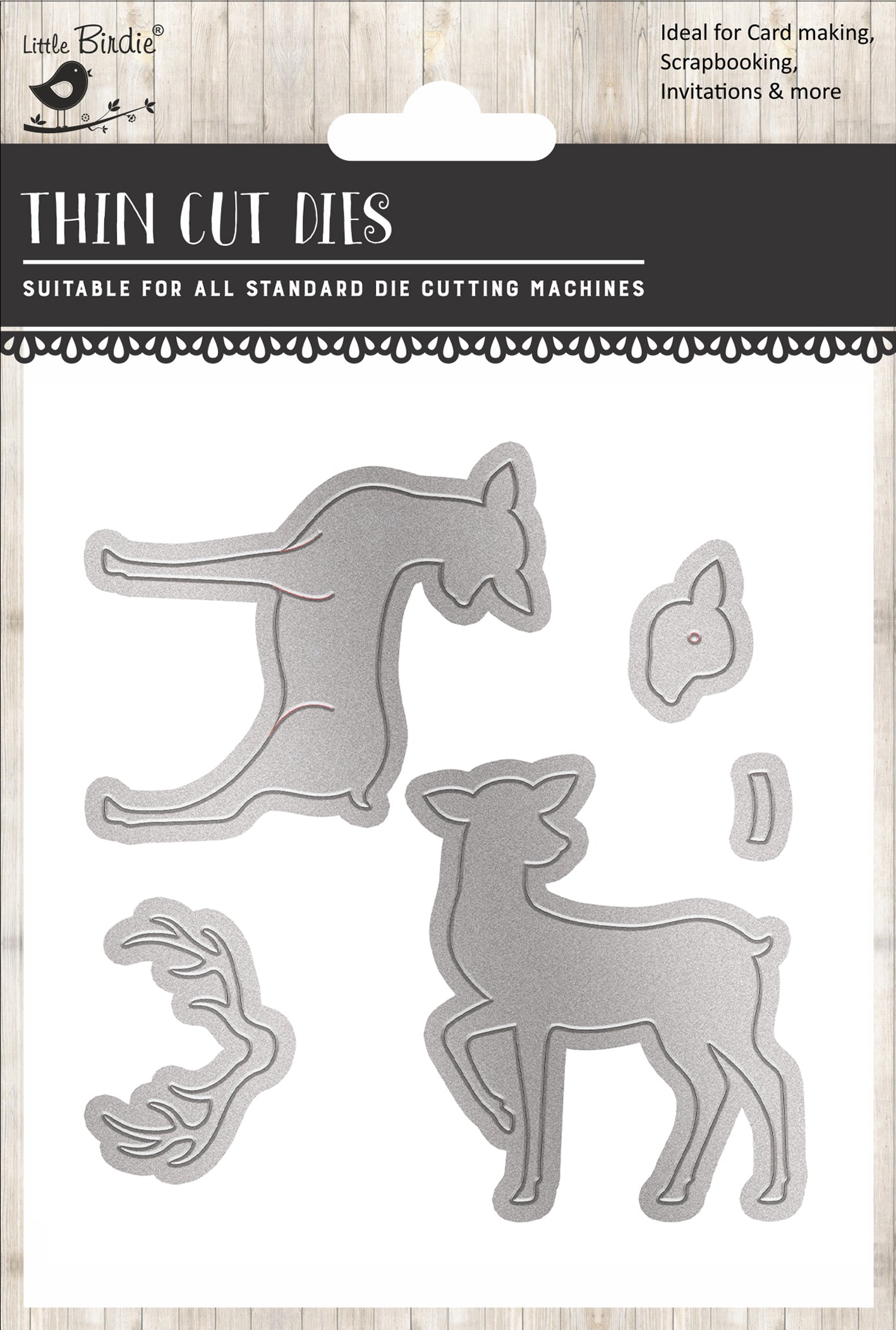 Christmas Thin Cut Dies Reindeer 106 x 84mm 5pc