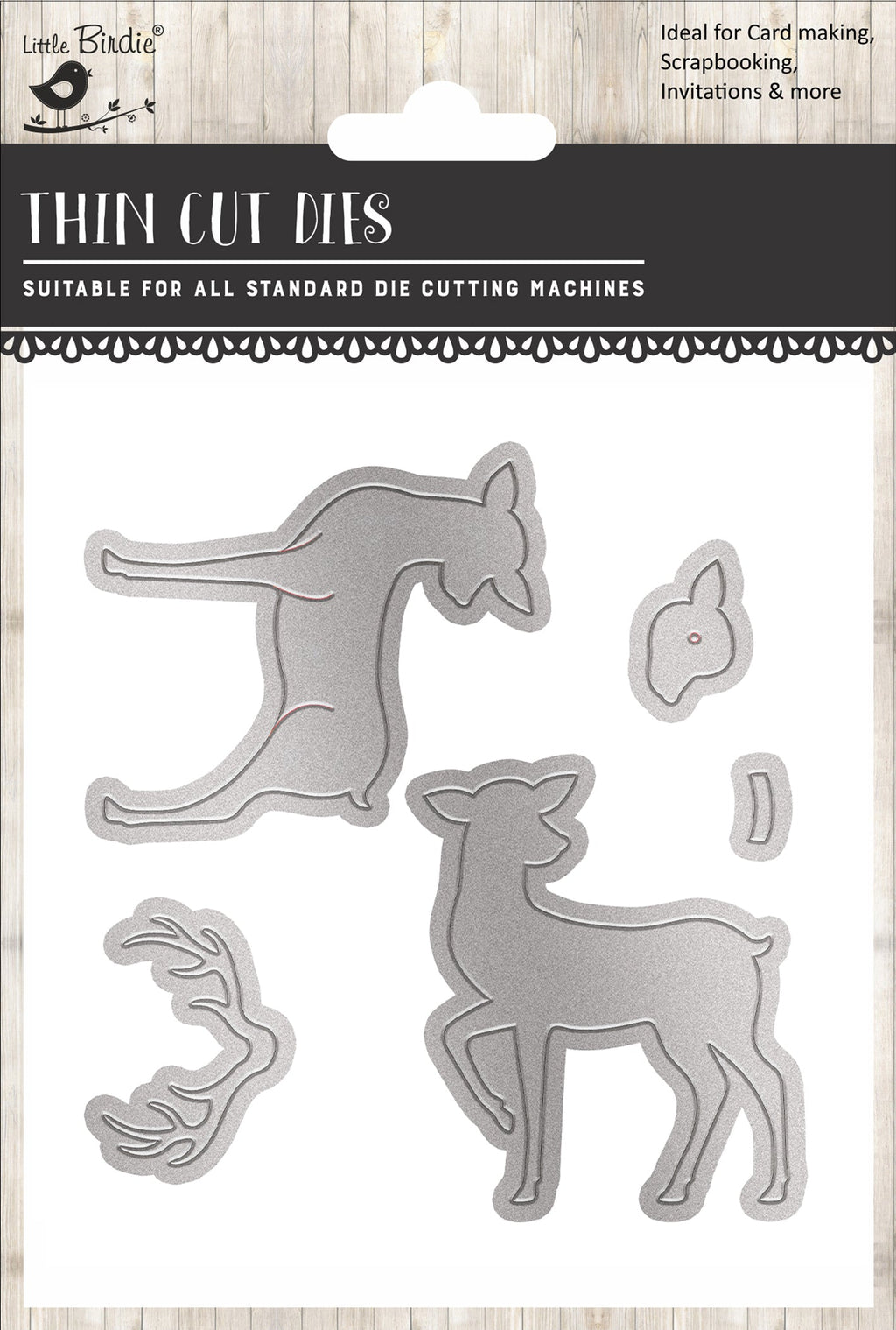 Christmas Thin Cut Dies Reindeer 106 x 84mm 5pc