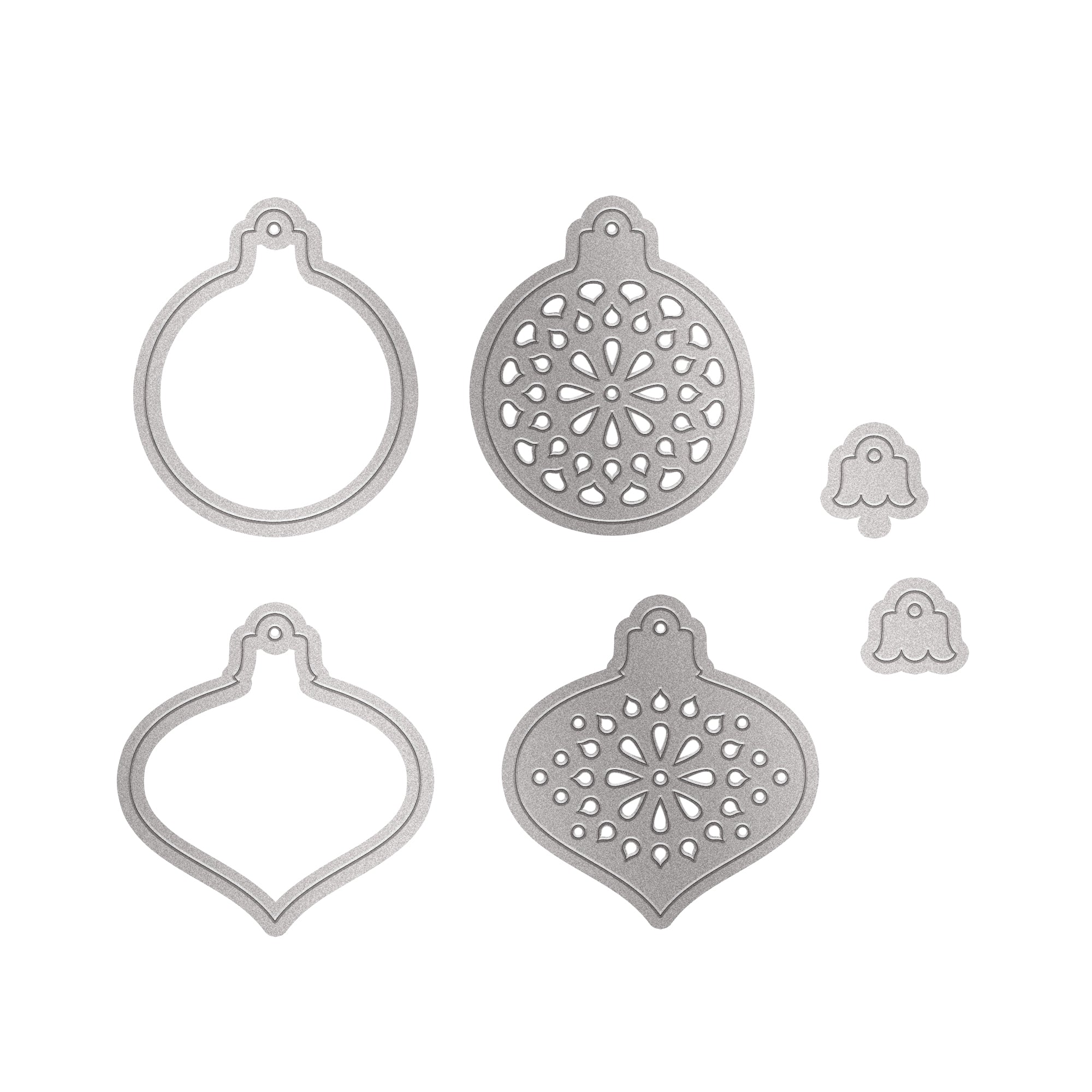 Christmas Thin Cut Dies Decorative Baubles 118 x 84mm 6pc
