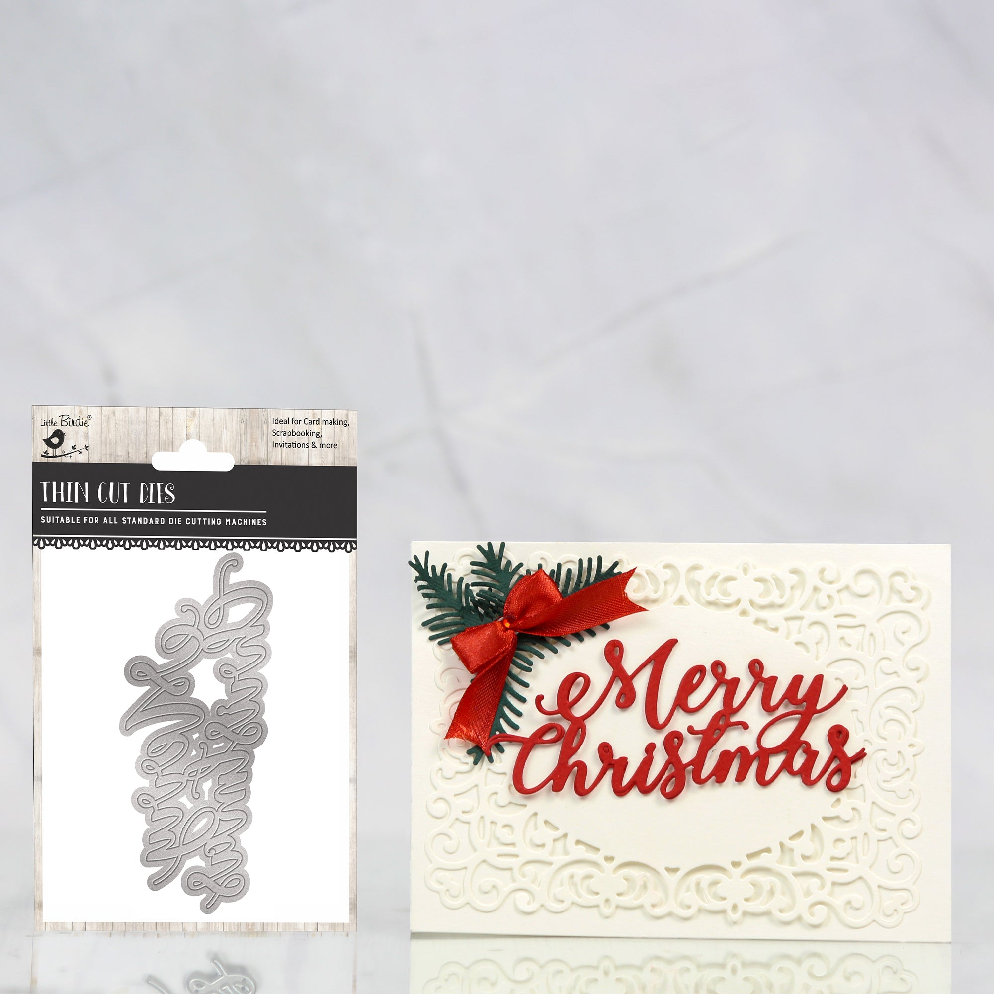 Christmas Thin Cut Dies Christmas Wishes 71 x 96mm 1pc