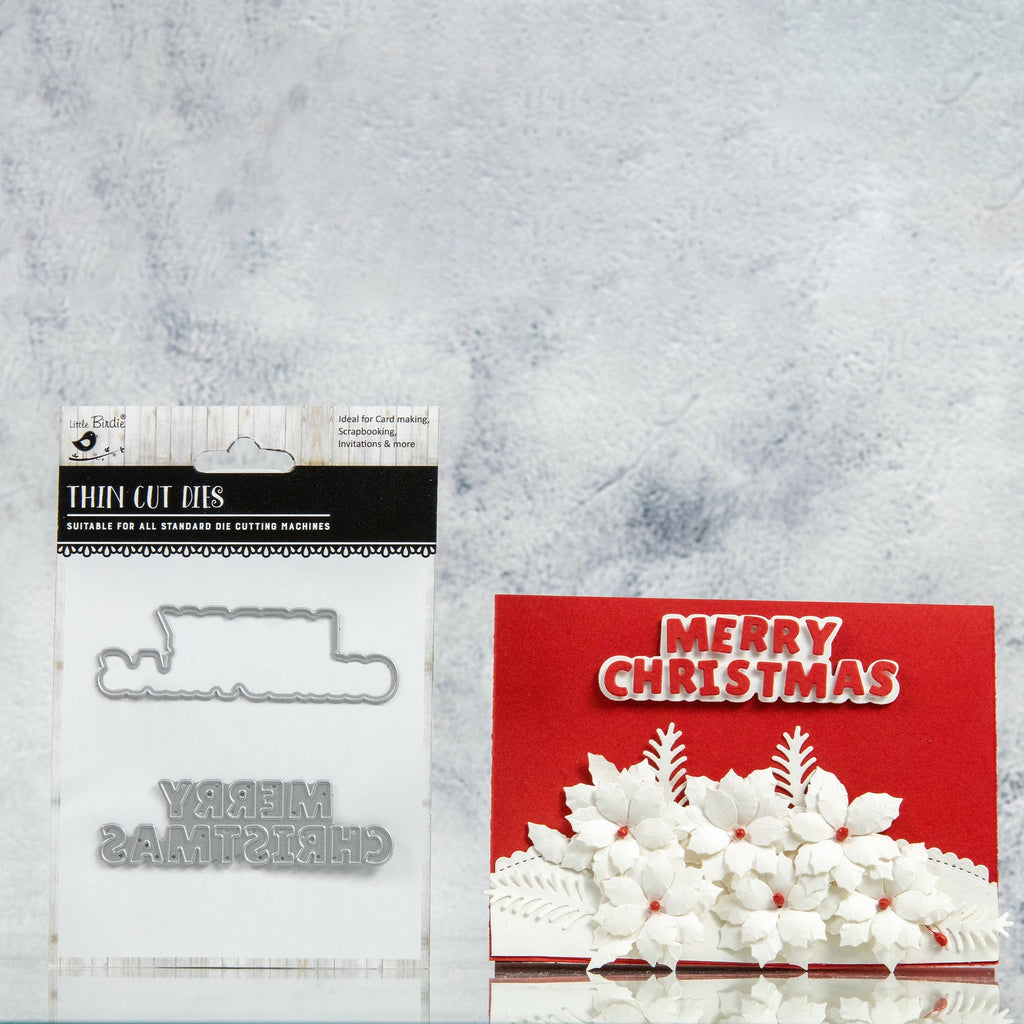 Christmas Thin Cut Dies Merry Christmas 60 x 95mm 2pc