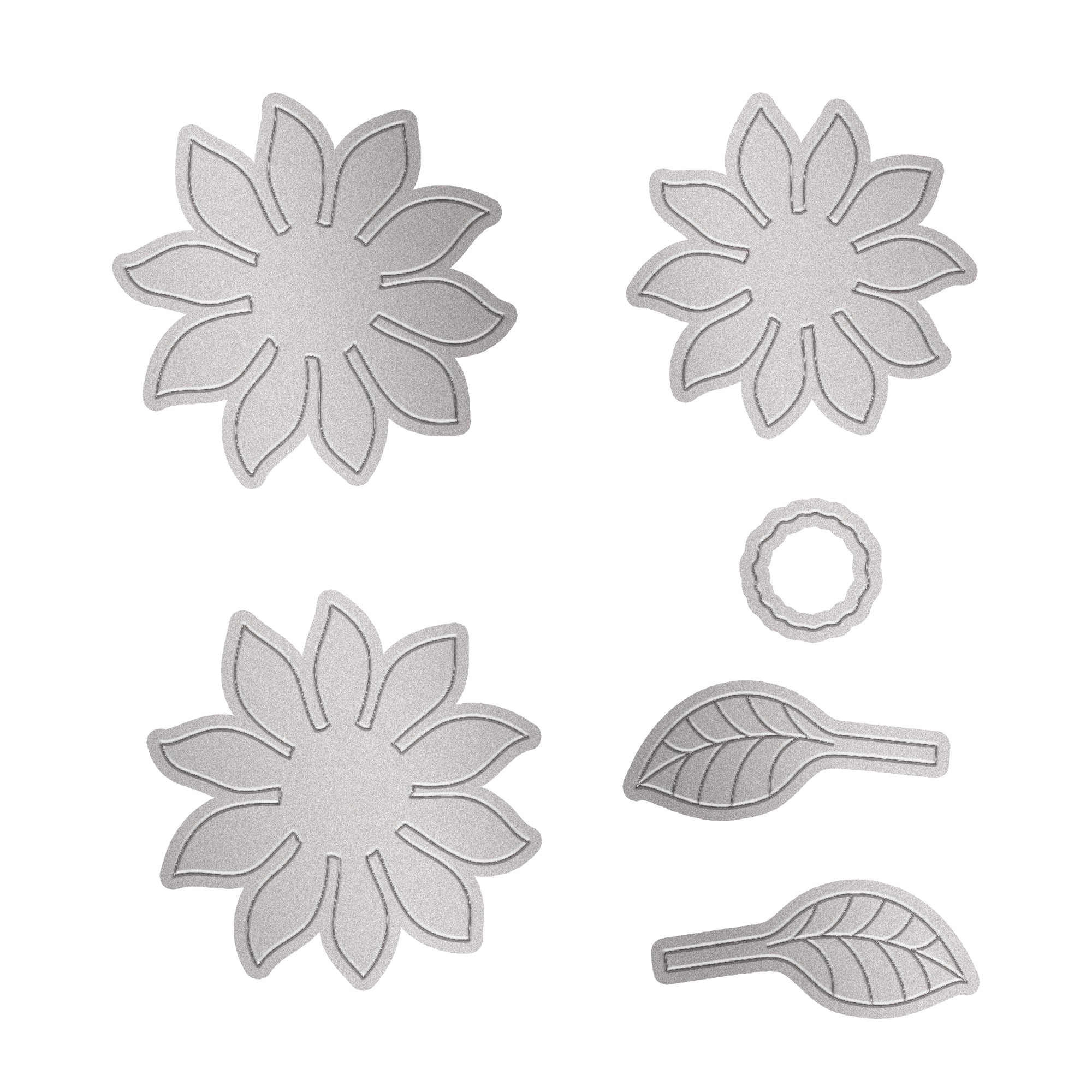 Christmas Thin Cut Dies Daisies 77 x 82mm 6pc