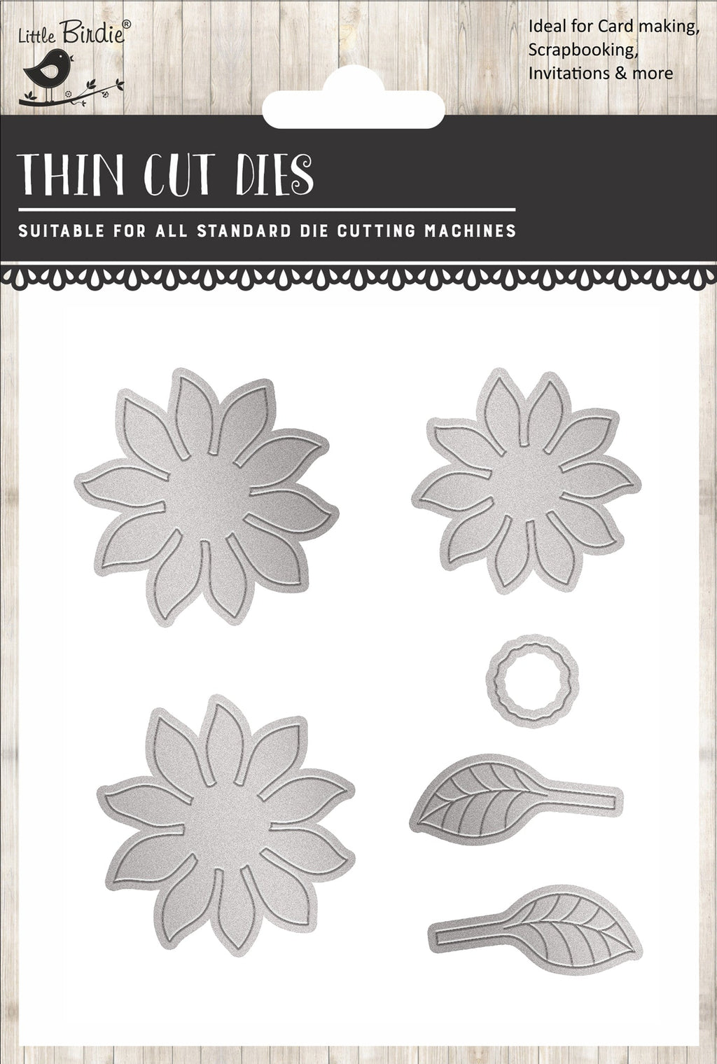 Christmas Thin Cut Dies Daisies 77 x 82mm 6pc