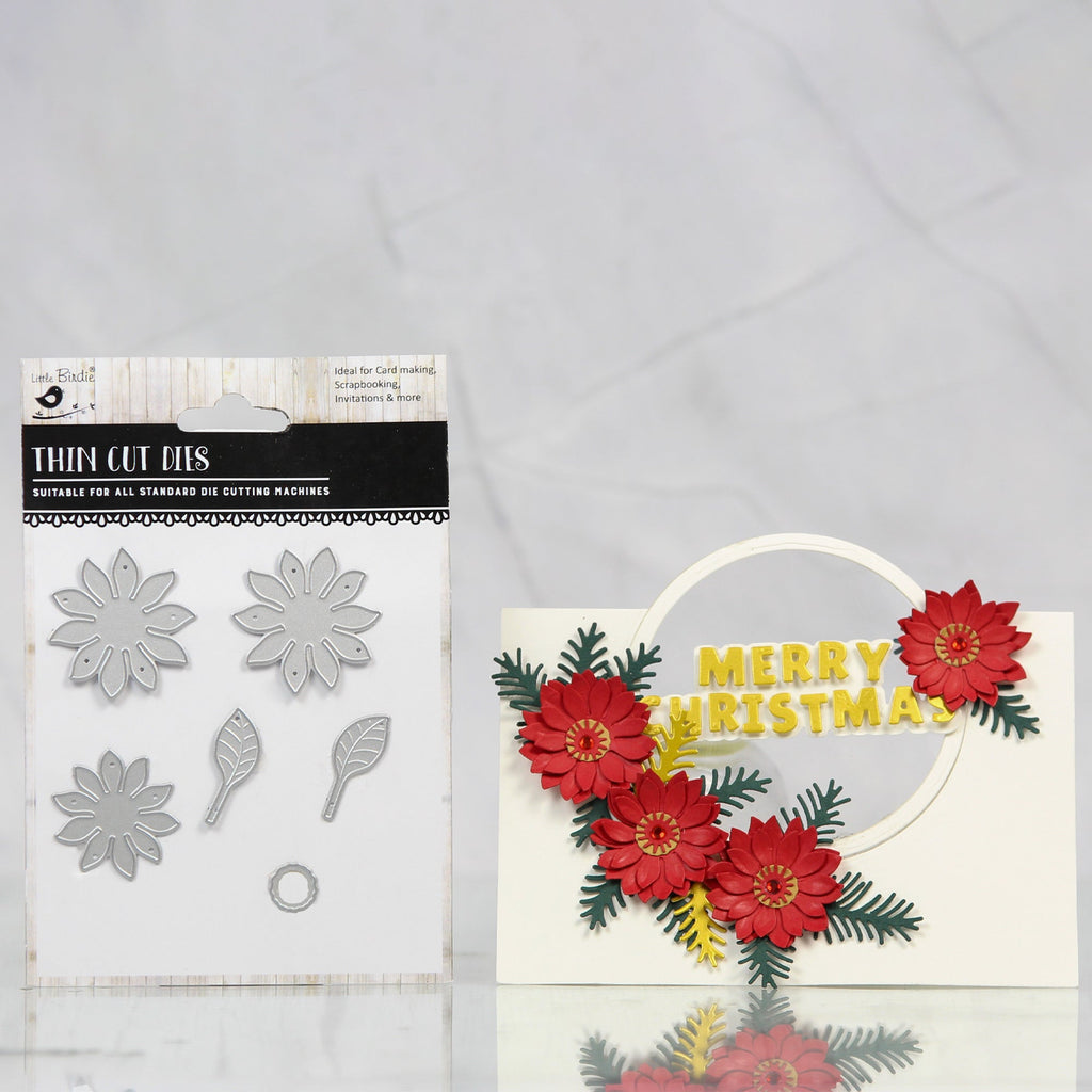 Christmas Thin Cut Dies Daisies 77 x 82mm 6pc