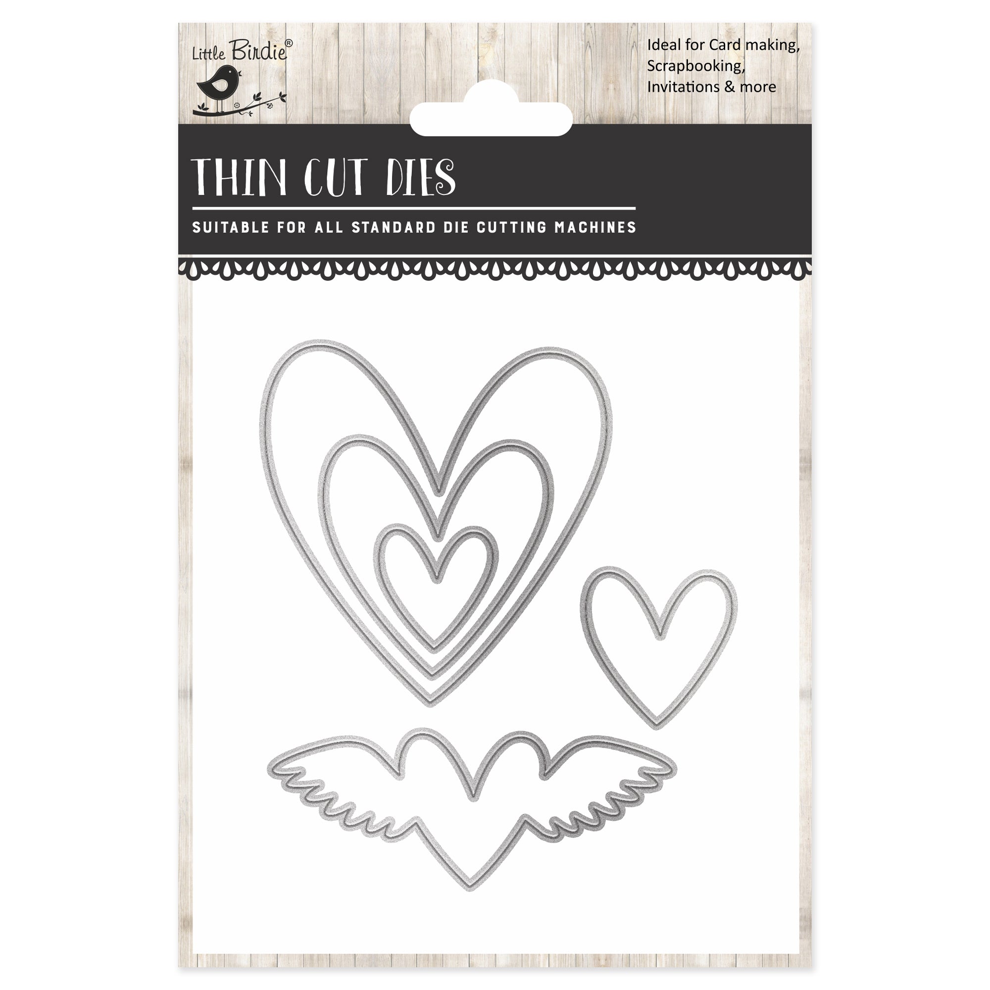 Thin Cut Dies Hearts Delight 77 X 86mm