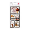 Little Birdie Self-adhesive Stickers - My Dad My Hero, 5Pc