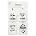 Little Birdie Printed Tag - You Are Awesome, 4Pc