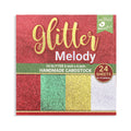 Little Birdie Glitter Cardstock Pack 6 X 6inch, 24sheets