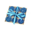 Little Birdie Bottle Cap Glitter Candle Set 9pcs- Blue