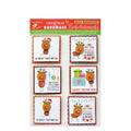 Little Birdie Christmas Stickers - Reindeer, 6pc