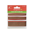 Little Birdie Tartan Ribbon - 1m Each, Red and Green