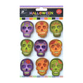 Little Birdie Halloween Sparkling Decorated Skull - 9pc