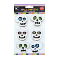 Little Birdie Halloween Popping Eye Skull- 6pc