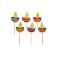 Little Birdie Diwali Mithai Topper - Diya, 12Pc