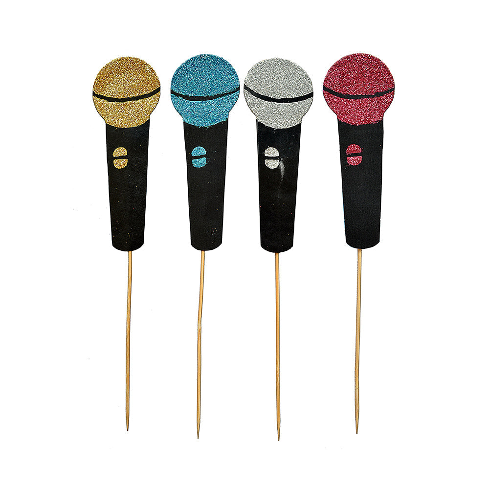 Little Birdie New Year Photo Props- Microphone, 4pc