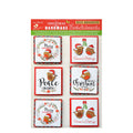 Little Birdie Christmas Stickers -  Cute Birds, 6pc