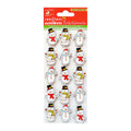 Little Birdie Christmas Stickers - Snowman, 15pc