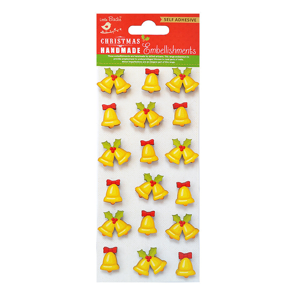 Little Birdie Christmas Stickers - Jingle Bells, 18pc