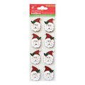 Little Birdie Christmas Stickers - Glitter 3D Santa, 8pc