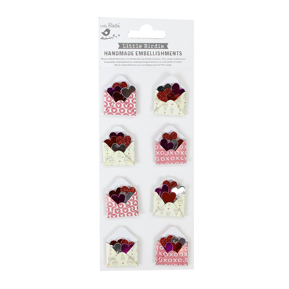 Mini Stickers- Love Envelop 8Pcs