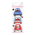 Little Birdie Self-adhesive Glitter Stickers - Tons Of Love, 6Pc