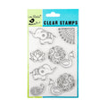 Little Birdie Clear Stamps - Festive Elements, 4 X 6, 7Pc