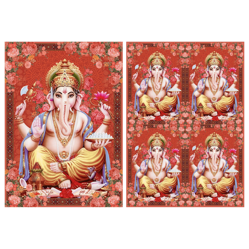Filament Decoupage Paper A4 Size 2Sheets- Ganapati