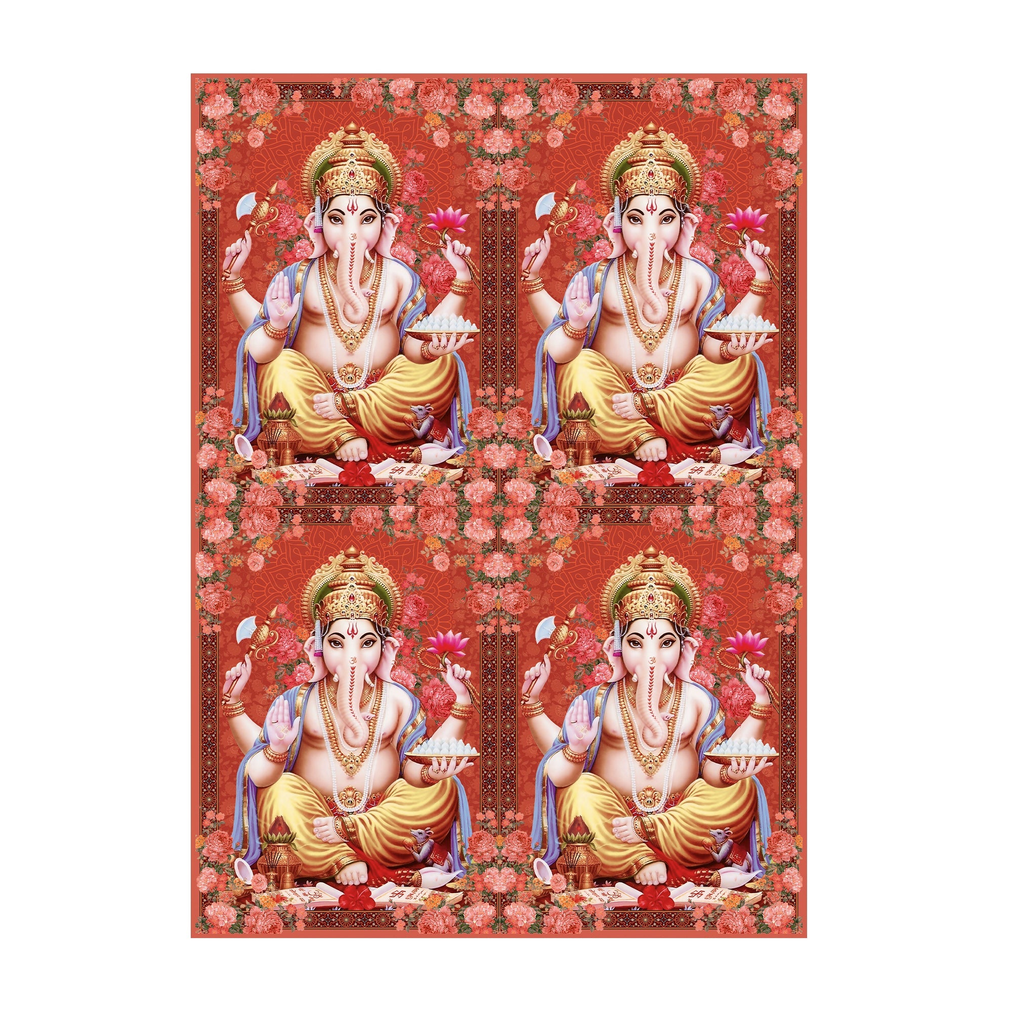 Filament Decoupage Paper A4 Size 2Sheets- Ganapati