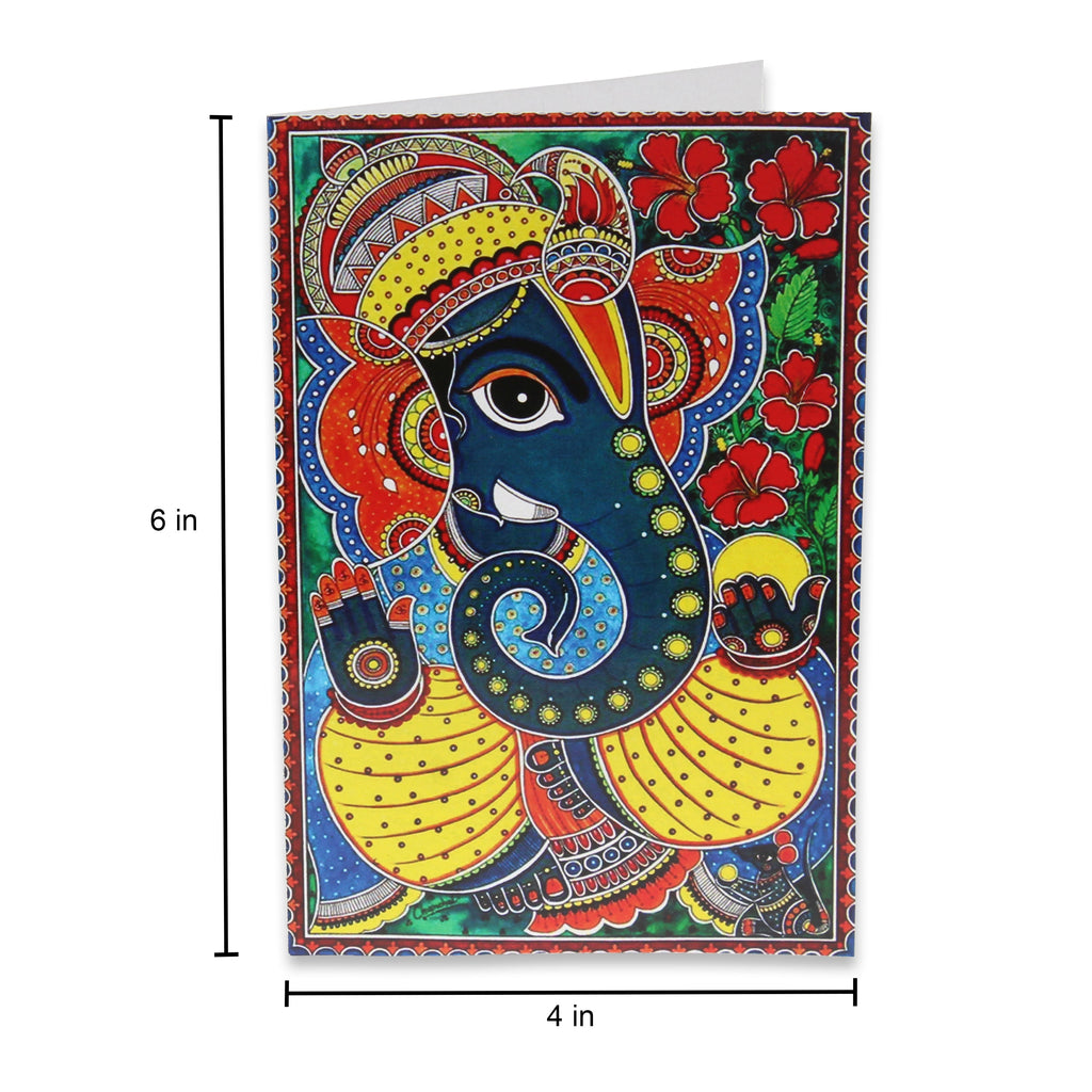 Little Birdie Card & Envelope 4 x 6inch- Ganesha Glory, 1pc