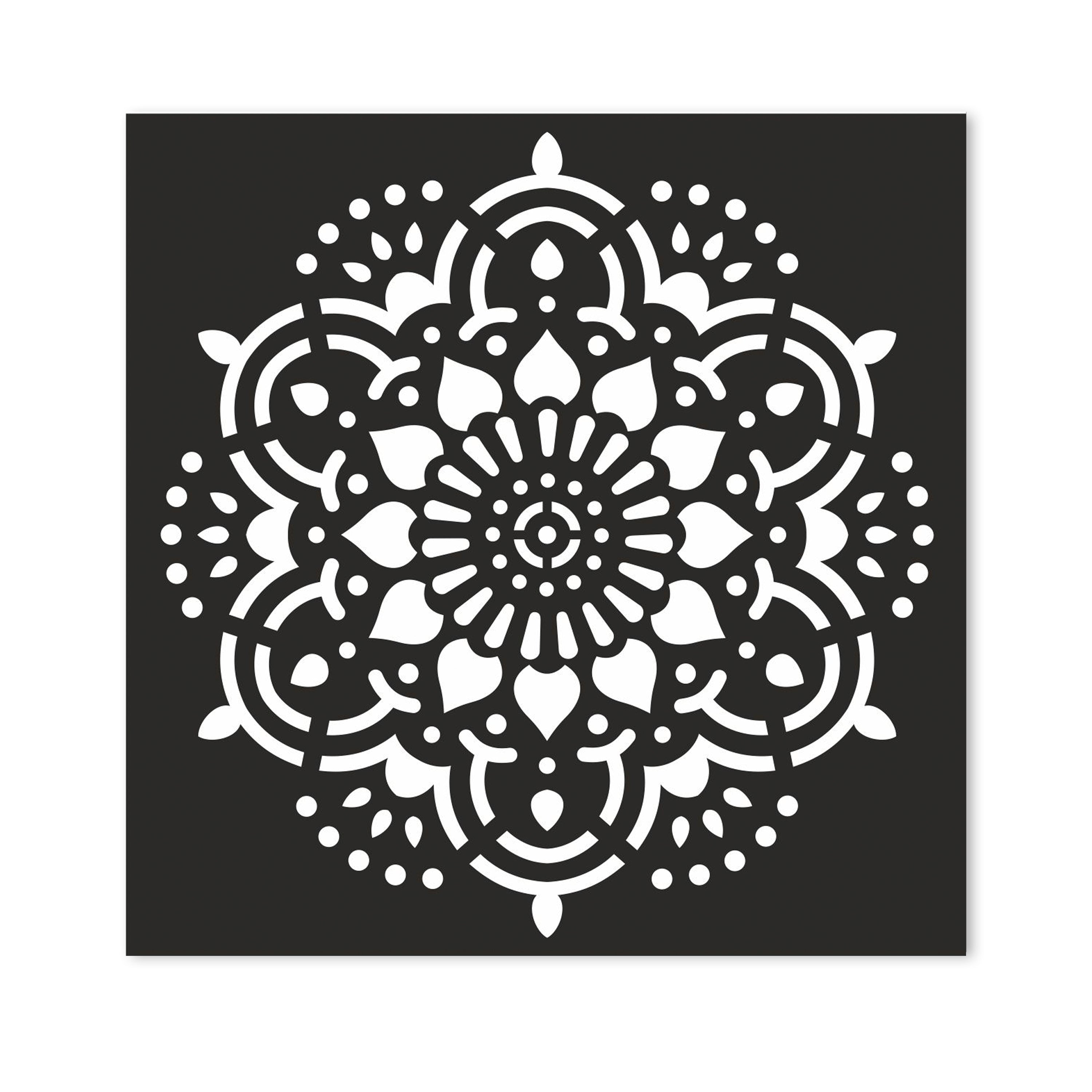 Stencil - Mandala 4 inch X 4 inch