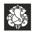 Stencil - Ganesha 4 inch X 4 inch