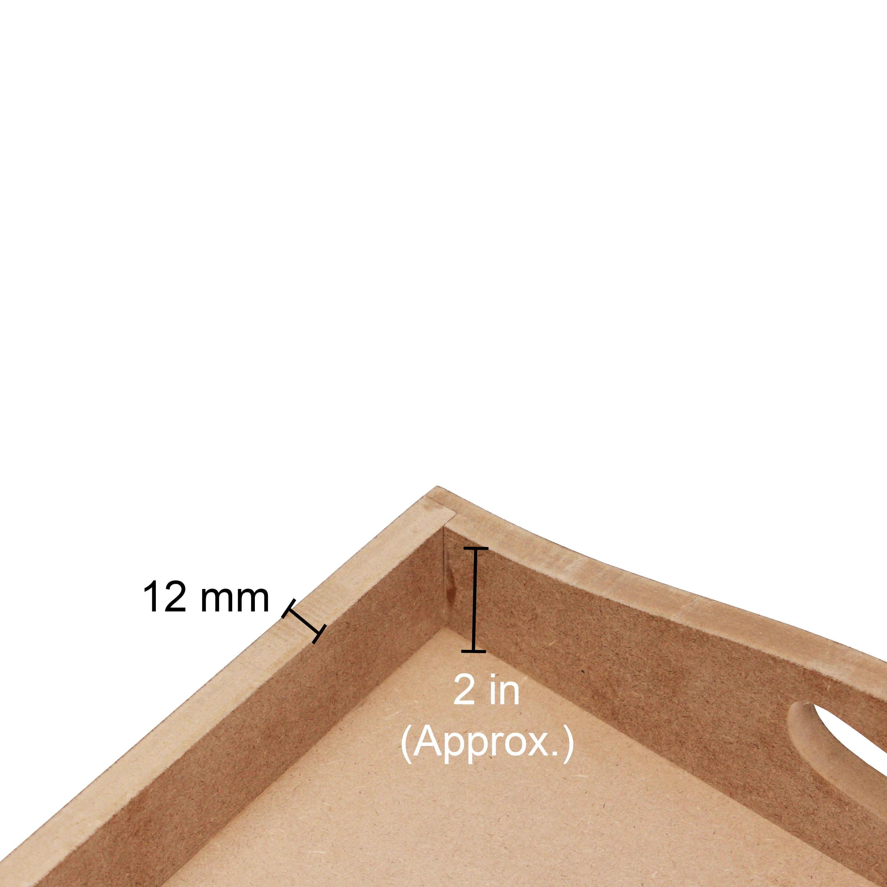 Mdf 5.5Mm Thickness Serving Tray- 14 inch X 18 inch X 3 inch