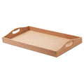 MDF 5.5mm Thickness Serving Tray W 10inch X L 18inch X H 1.5inch 1pc Shrink