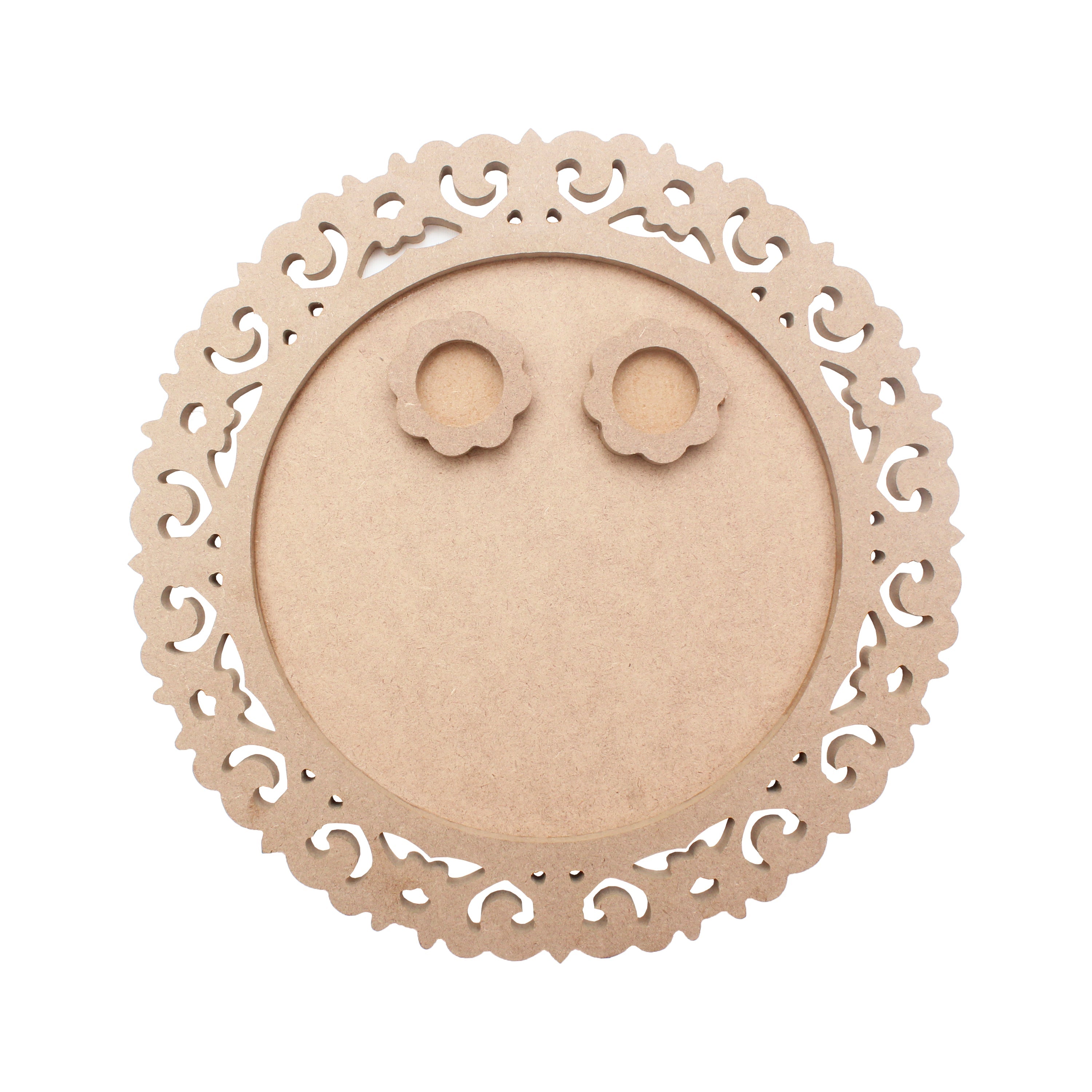 MDF Pooja Thali, 5.5Mm Thickness 12 inch Dia, 1Pc
