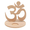 MDF 5.5mm Decorable Candle Holder - OM, W5.25in x H5.25in (Approx size)