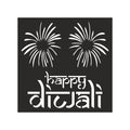 Stencil Happy Diwali, 4in x 4in
