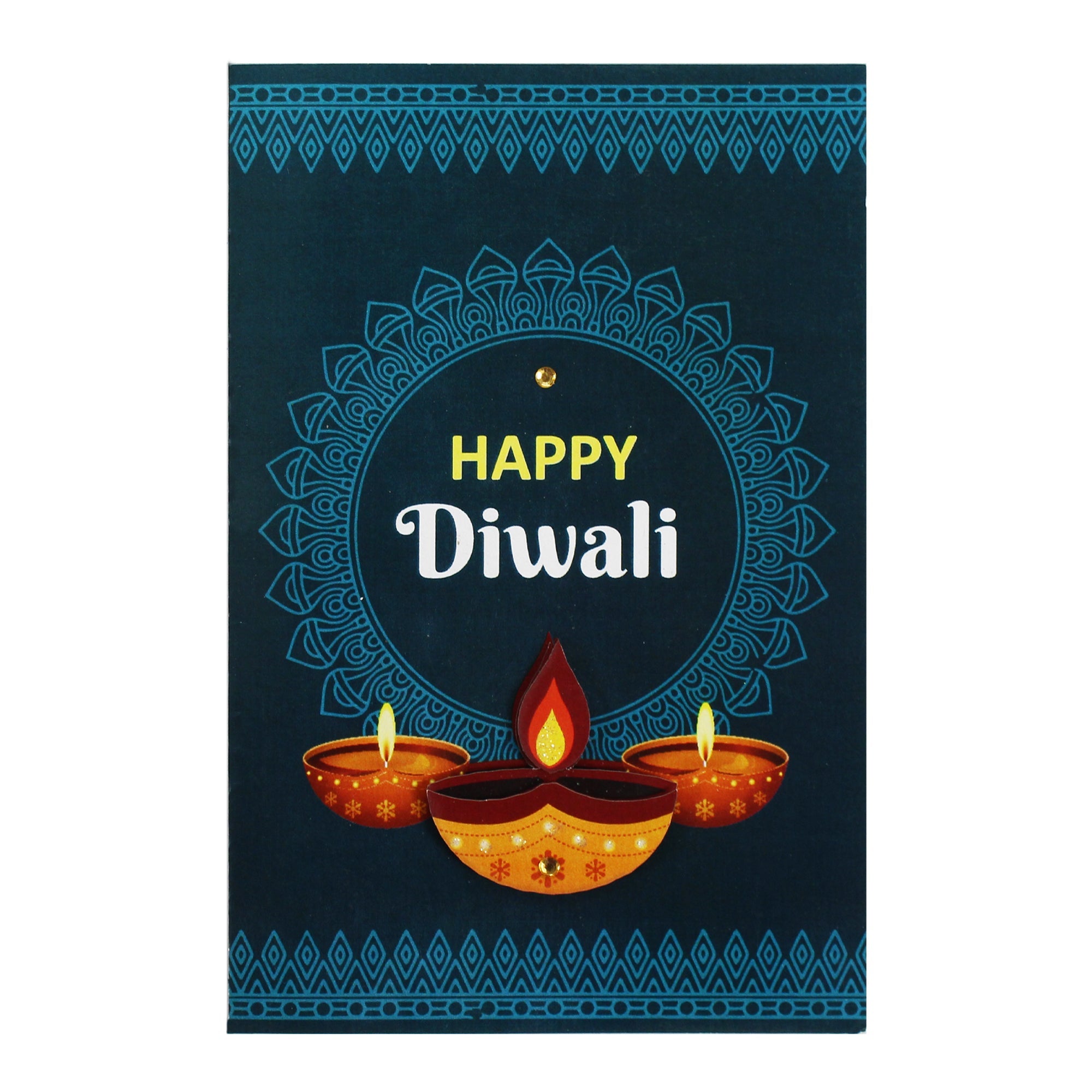 Card and Envelope -  Happy Diwali, 4in x 6in