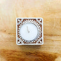Wooden Printing Block & Candle Holder- Charming Mandala