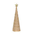 Handmade Conical Christmas Jute Tree - Height 14.5 X Width4inch, 1pc