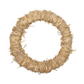Handmade Christmas Wreath - 14inch, Natural Hay, 1pc