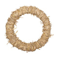Handmade Christmas Wreath - 16inch, Natural Hay, 1pc